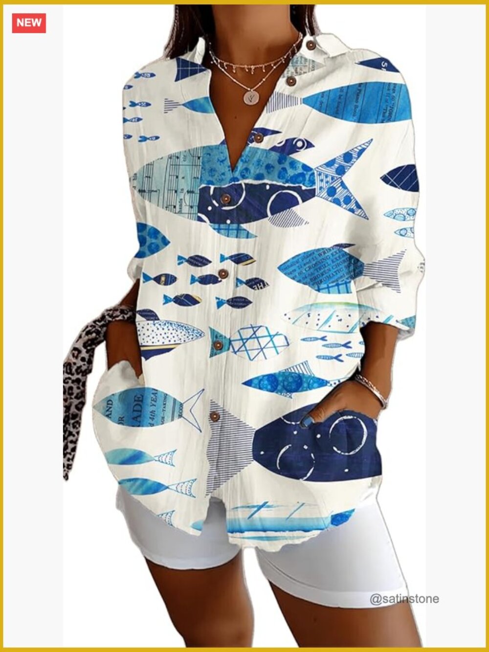 Long Sleeve Button Down Blouse V Neck Floral Dressy Work Shirt - Picture 1 of 6